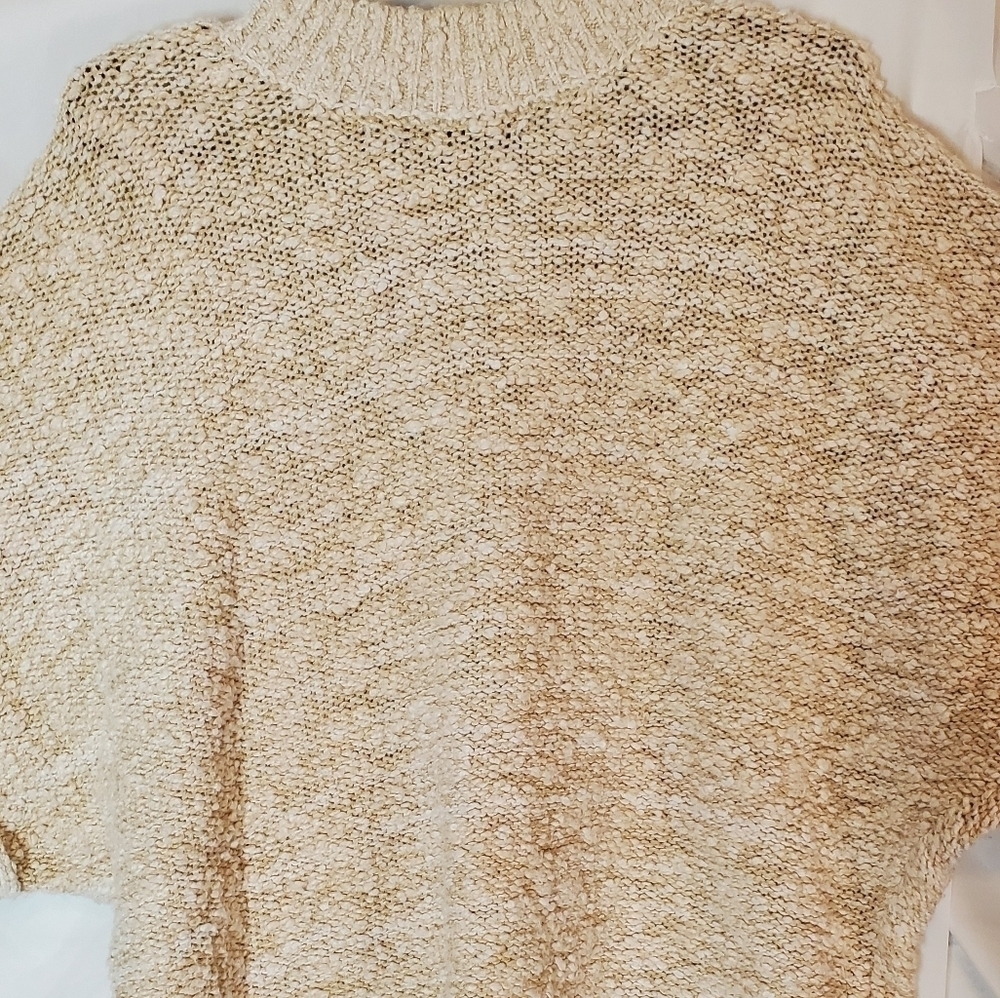 Free People Cowl Neck Knit Sweater in Cream Size Small GUC - Picture 3 of 5